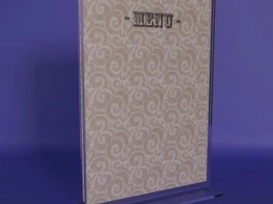 卓上のメニュー表示 3Dモデル