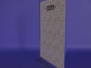tabletop menu display 3D Model