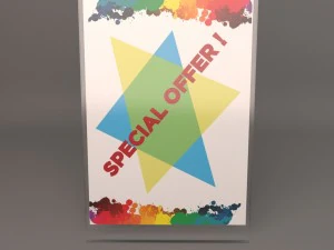 Tischschildhalter 3D Modell