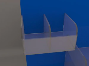 exposi&ccedil;&atilde;o de produtos com porta folheto Modelo 3D