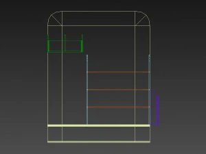 exposi&ccedil;&atilde;o de produtos com porta folheto Modelo 3D