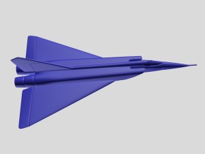 dassault mach 3 fighter md75 1 3D 打印模型