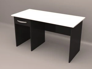 escrivaninha com arquivo rolante Modelo 3D