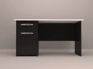 escrivaninha com arquivo rolante Modelo 3D