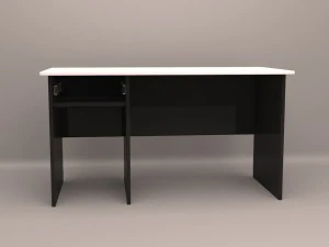 escrivaninha com arquivo rolante Modelo 3D