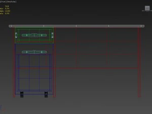 escrivaninha com arquivo rolante Modelo 3D