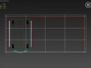 escrivaninha com arquivo rolante Modelo 3D
