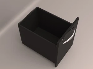 escrivaninha com arquivo rolante Modelo 3D