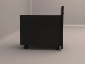 escrivaninha com arquivo rolante Modelo 3D