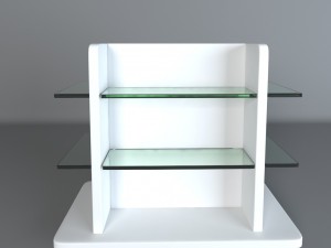 simple pharmacy display gondola 3D Model