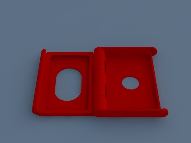 Compact plastic card holder - 3d printed 3D model 3D printable