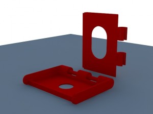 compact card holder - 3d printed model 3D-printmodel
