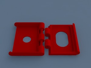 compact card holder - 3d printed model 3D-printmodel