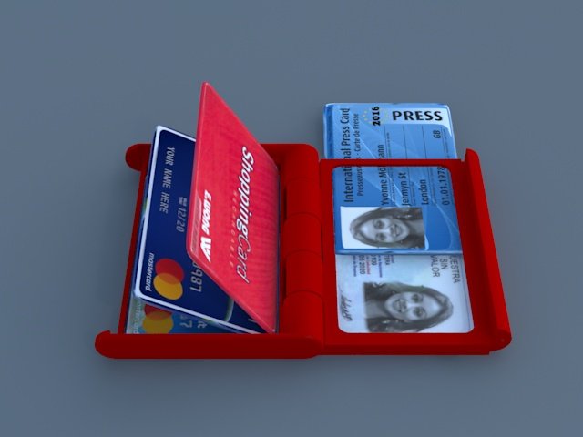 hver for sig ubetinget Thanksgiving compact card holder - 3d printed model 3D Print Model in Wallets 3DExport