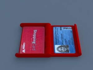 compact card holder - 3d printed model 3D-printmodel