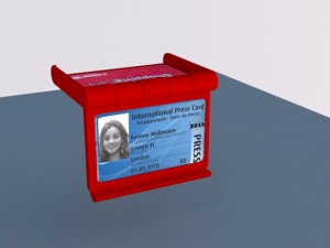 compact card holder - 3d printed model 3D-printmodel