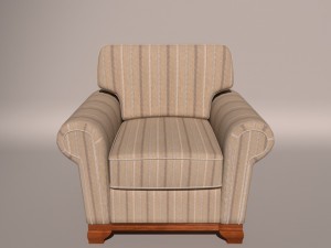 armchair model english - sillon modelo ingles Modelo 3D