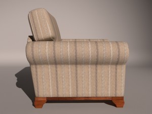 armchair model english - sillon modelo ingles Modelo 3D