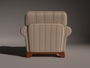 armchair model english - sillon modelo ingles Modelo 3D