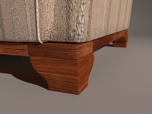 armchair model english - sillon modelo ingles Modelo 3D