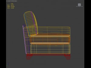 armchair model english - sillon modelo ingles Modelo 3D