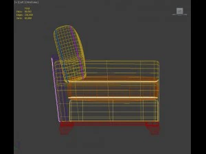 poltrona modelo ingl&ecirc;s - sillon modelo ingl&ecirc;s Modelo 3D