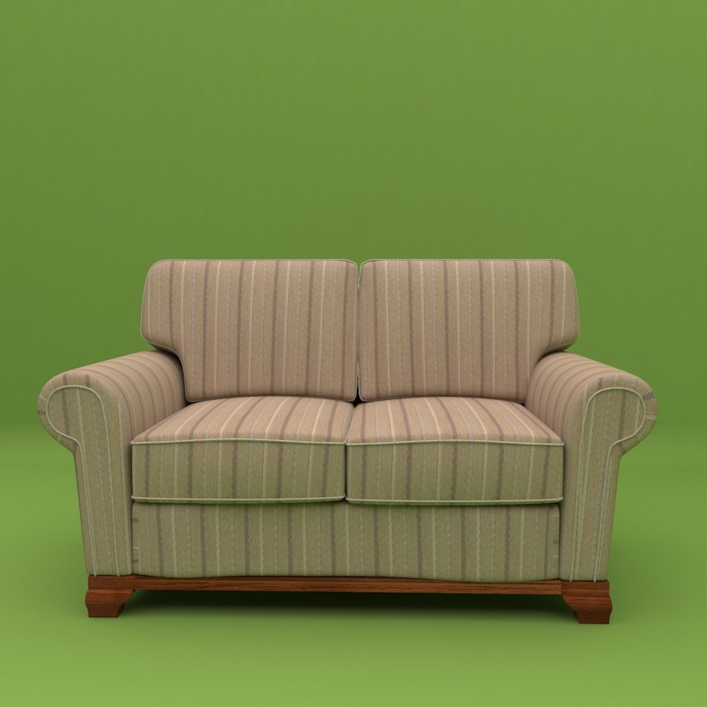Couch 3d model. 2 Couch. Two armchairs