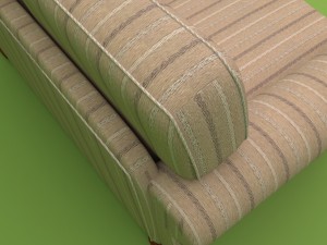 couch 2 seats - model english sillon 2 cuerpos modelo ingles Modelo 3D