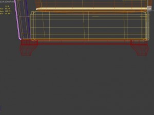 couch 2 seats - model english sillon 2 cuerpos modelo ingles Modelo 3D