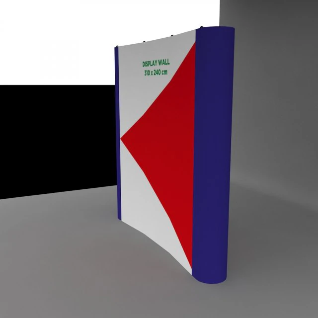 バナーウォールディスプレイ 3Dモデル .c4d .max .obj .3ds .fbx .stl .blend 