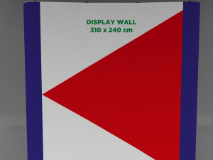 banner wall display Modello 3D