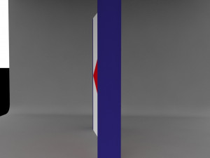 banner wall display Modello 3D