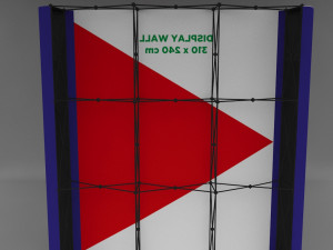 banner wall display Modello 3D