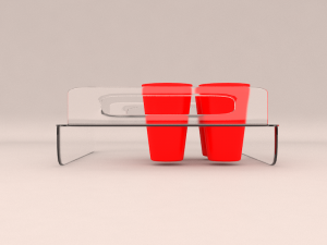 acrylic tray for 12oz plastic cups Modelo 3D