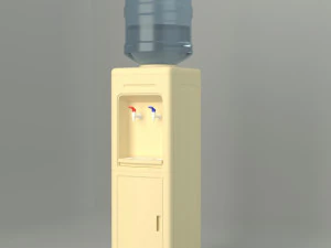 Dispensador de agua con gabinete Modelo 3D