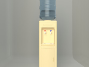 Water Dispenser with cabinet Modelo 3D