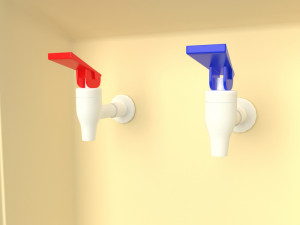 Water Dispenser with cabinet Modelo 3D