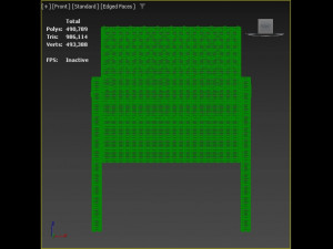 Terrace Chair of Natural Rattan Modelo 3D