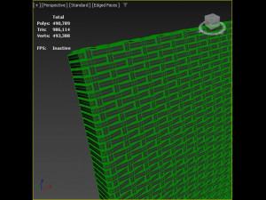 Terrace Chair of Natural Rattan Modelo 3D