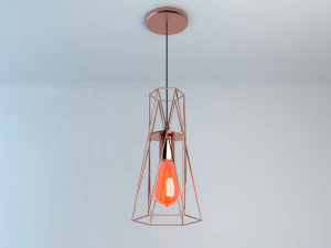 Pack of lamps with vintage bulb 3D Model