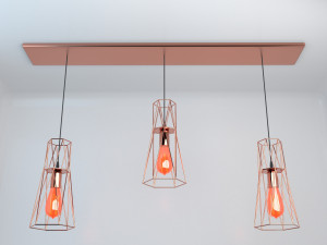 Pack of lamps with vintage bulb Modelo 3D