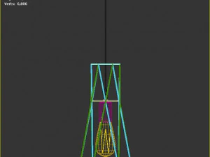 Pack of lamps with vintage bulb 3D Model