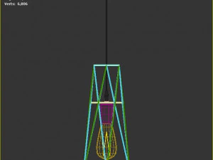 Pack of lamps with vintage bulb 3D Model
