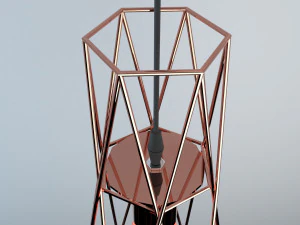 Pack of lamps with vintage bulb 3D Model