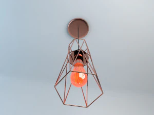 Pack of lamps with vintage bulb 3D Model