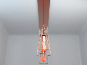 Pack of lamps with vintage bulb 3D Model