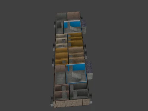 Gebouw uit de jaren 60 3D Model