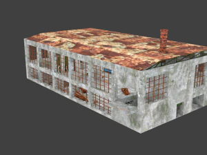 factory ruined 3D Model