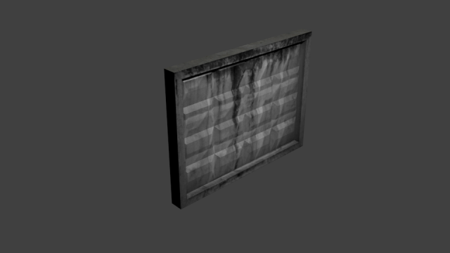 concrete fence 3D-Modell .c4d .max .obj .3ds .fbx .stl .blend 