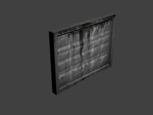 concrete fence 3D Model